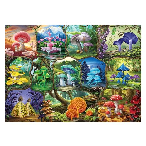 Beautiful Mushrooms 1000pc Jigsaw Puzzle Extra Image 1